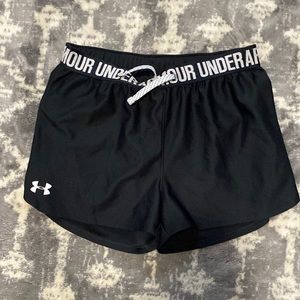 Under Armour black shorts, size YXL(youth).